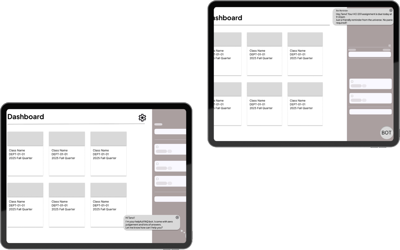 Low-fi wireframes 2