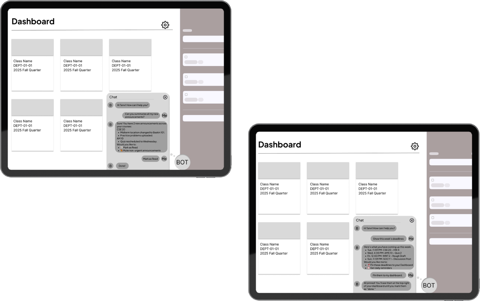 Low-fi wireframes 3